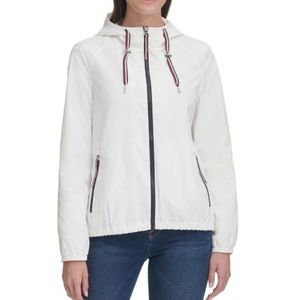 Tommy Hilfiger Women windbreaker rain jacket white